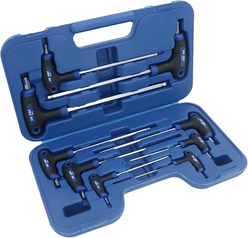 Métrica MM Allen Hex bola terminada y recta T barra manejada 6.6 ft m - 32.8 ft m 9pcs