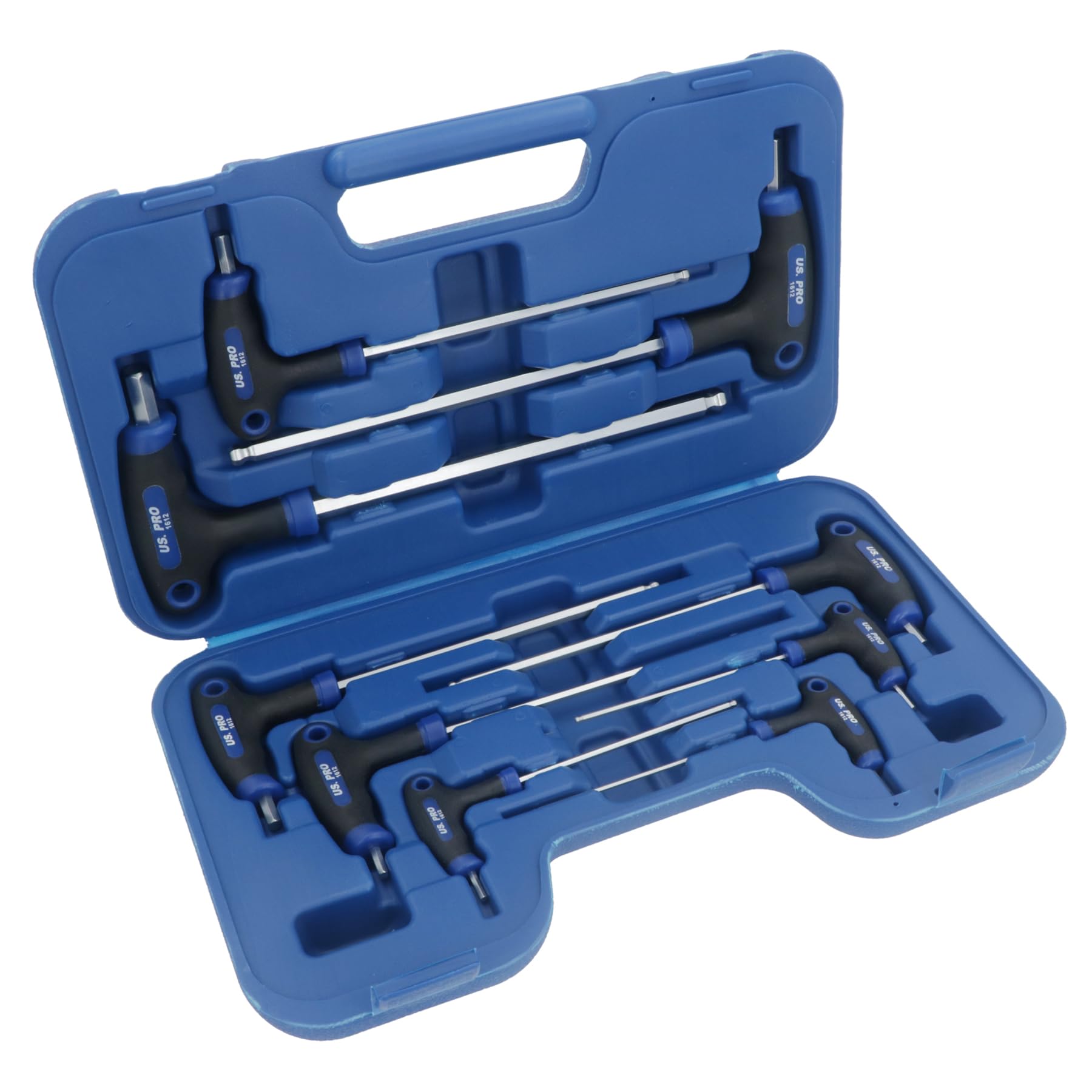 AB Tools Metric MM Allen Hex Ball Ended and Straight T Bar Handled 2mm - 10mm 9pcs