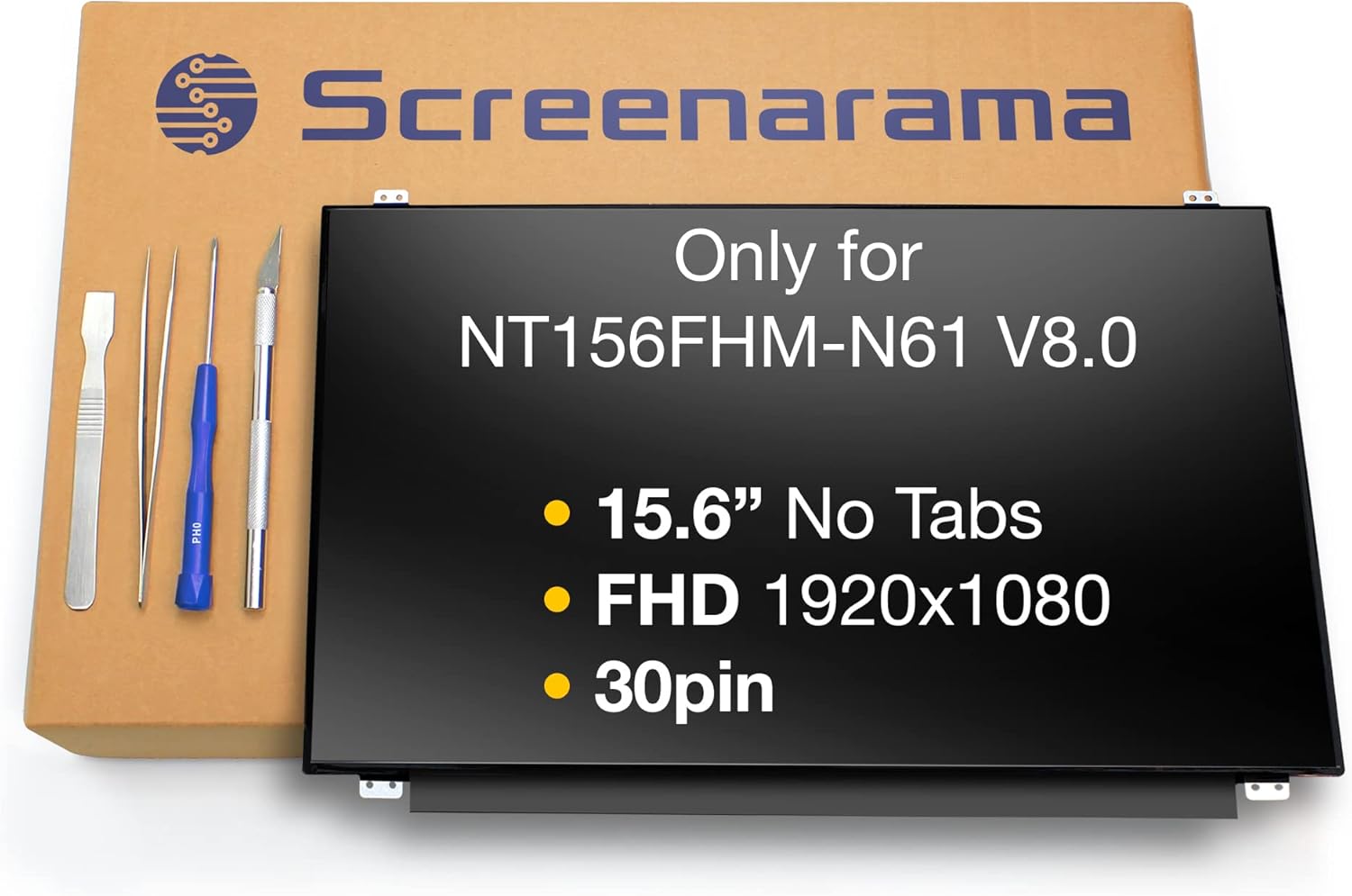 15.6" BOE NT156FHM-N61 V8.0 LED LCD FHD NON-IPS DISPLAY PANEL - Foto 8