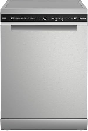 Bauknecht B7F HS51 X Freistehender Geschirrspüler/60 CM/15 Maßgedecke/PowerClean Pro-Effektive Hochdruckdüsen/Natural Dry-Automatische Türoffnung-Bessere Trocknung/MaxiSpace-Mehr Innenraum