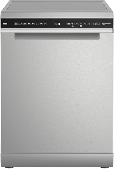 Bauknecht B7F HS51 X Freistehender Geschirrspüler/60 CM/15 Maßgedecke/PowerClean Pro-Effektive Hochdruckdüsen/Natural Dry-Automatische Türoffnung-Bessere Trocknung/MaxiSpace-Mehr Innenraum