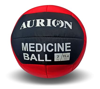AURION MB Medicine Ball Exercise Slam No Bounce Yoga Cross Fit Gym Training Fitness 7 kg, 8 kg, 9 kg