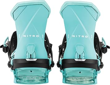 Nitro Team Men's Snowboard Binding - Mid Flex, Versatile Feel, Air Dampening - All-Mountain, Freestyle