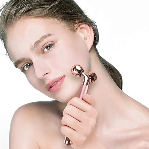 Miniatura 6 de Juego de masajeador facial 4 en 1 y Gua Sha para mujeres, rodillo facial de cuarzo rosa, herramientas para el cuidado de la piel, herramienta