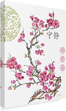 Trademark Fine Art Cherry Blossom Serenity by Jean Plout, 14x19-Inch