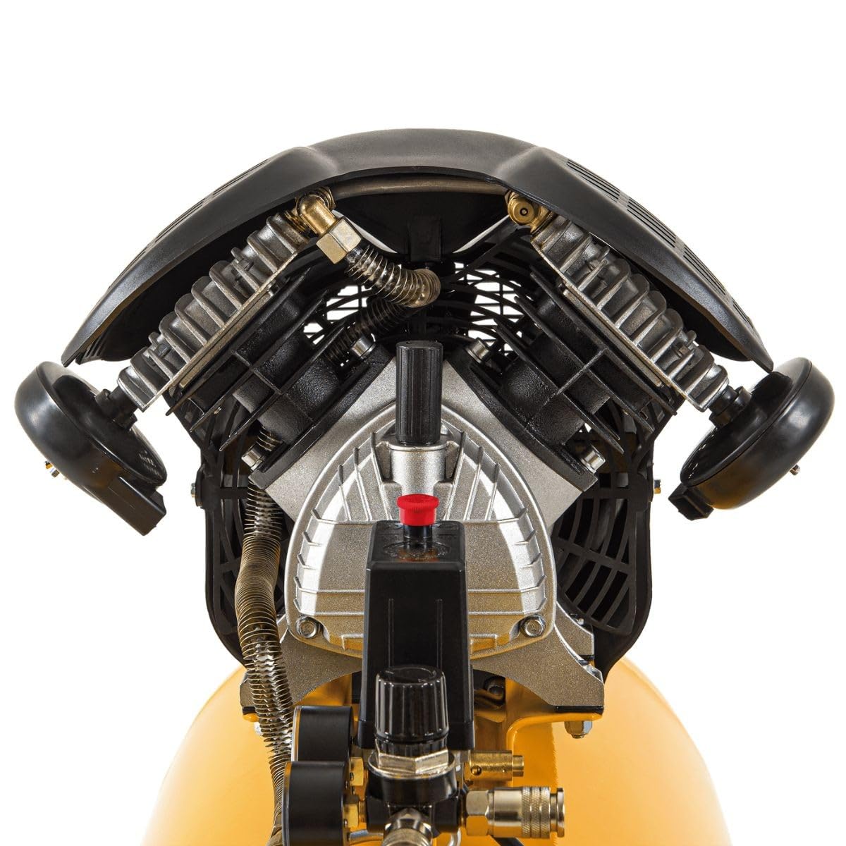 VITO - Compresor de aire aceite 100L 10Bar 3CV 2.2KW Doble cilindro 145 Psi, sobre ruedas, talleres y astilleros