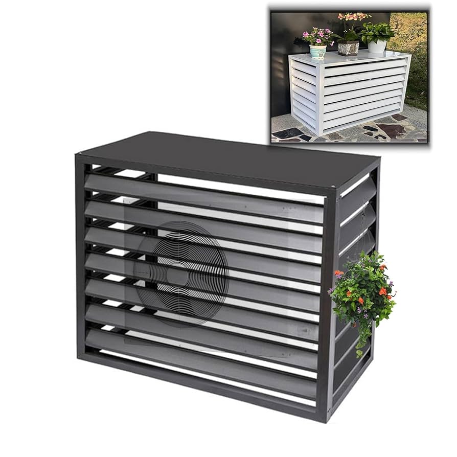 Amazon.co.jp: 室外機エアコンカバー、盗難防止柵スクリーン