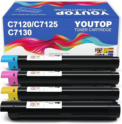Cartucho de tóner C7120 C7125 C7130 remanufacturado 006R01824 006R01825 006R01826 006R01827 Cartucho de tóner de alto rendimiento para Xerox