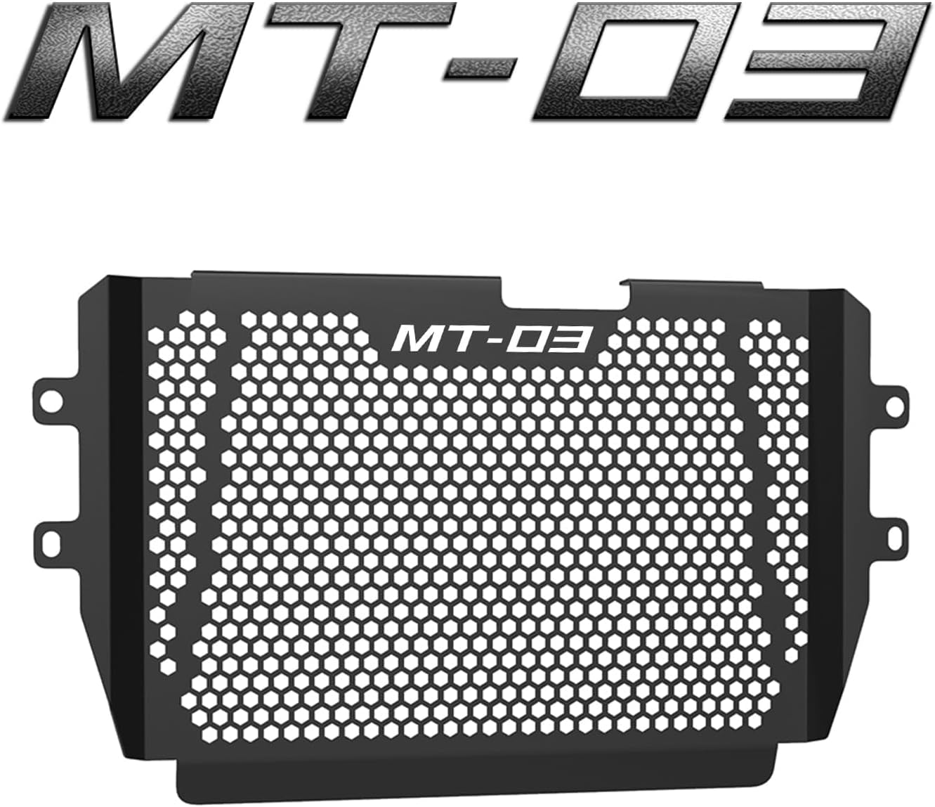 MT-03 Radiator Grille Guard Cover Replacement Compatible with MT-03 MT03 2015-2024 (Color : black, Size :one size)
