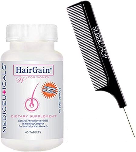 Therapro MEDIceuticals HairGain Suplemento dietético natural fitoflavona DHT inhibidor complejo para un crecimiento más saludable del cabello,