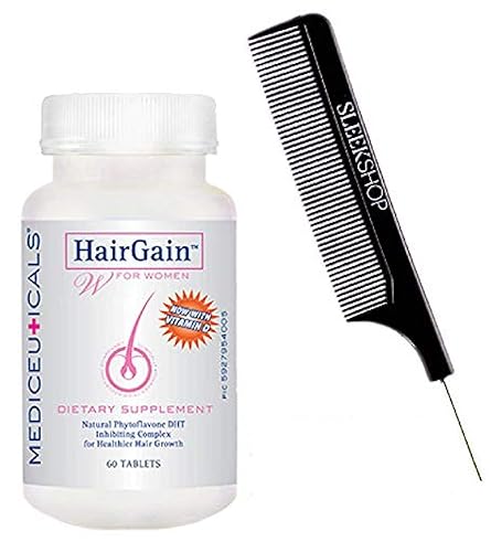 Therapro MEDIceuticals HairGain Suplemento dietético natural fitoflavona DHT inhibidor complejo para un crecimiento más saludable del cabello,