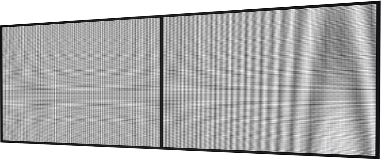 VEVOR Garage Door Screen, 16 x 7 ft for 2 Cars, 5.2 lbs Heavy-Duty Fiberglass Mesh for Quick Entry with Self Sealing Magnet and Weighted Bottom, Kids / Pets Friendly, Easy to Install and Retractable - - 