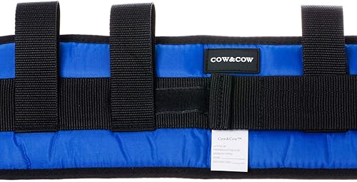 Miniatura 3 de COW&COW Cinturón de marcha acolchado con 4 asas y hebilla de liberación rápida de 5.5 pulgadas (azul, S24-30 pulgadas)