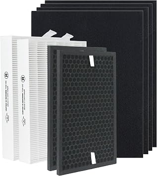 HPA5200B True HEPA Replacement Filter Compatible with Honeywell InSight HPA5200B HPA5250 Air Purifiers, PowerPlus HPA3200, Replace HRF-R22Filter R HRFSC12Filter S HRF-A2004Filter A HRF-ARVP200
