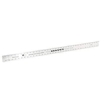 Amazon.com: Mayes 10208 36 Inch Straight Edge Aluminum Ruler, Heavy ...