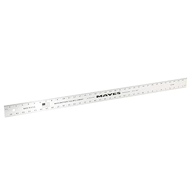 Amazon.com: Mayes 10208 36 Inch Straight Edge Aluminum Ruler, Heavy ...