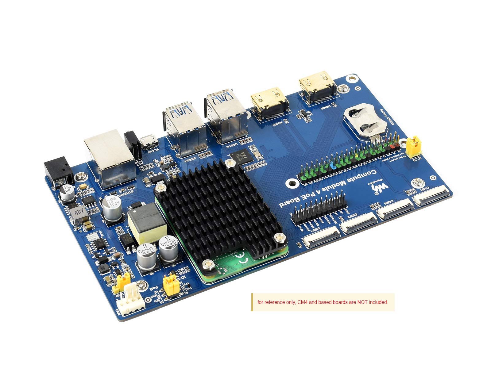 Disipador de calor de aleación de aluminio compatible con Raspberry Pi Módulo de cómputo 4 CM4 Placa base CM4, resistente a la corrosión/oxidación, mejor disipación de calor 8