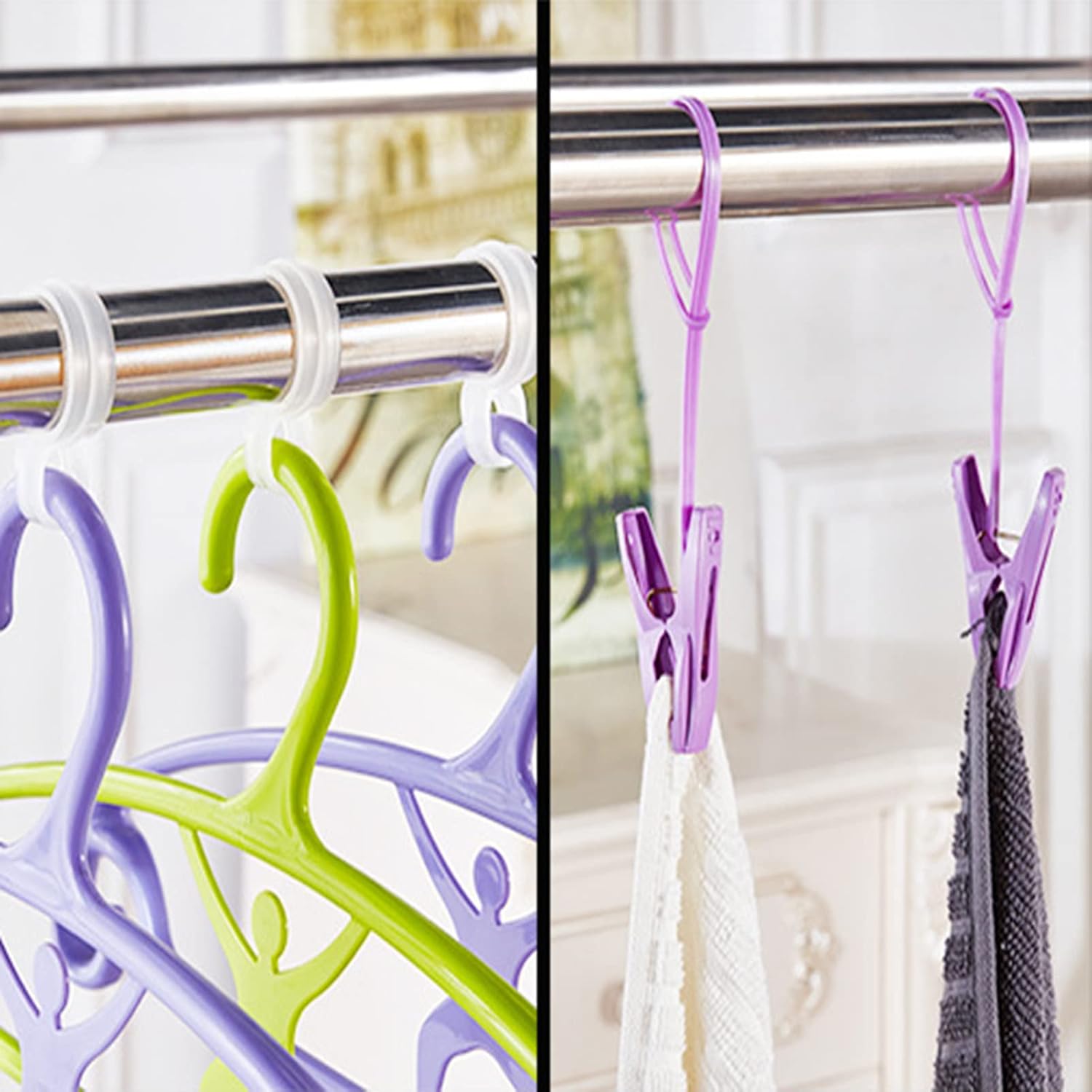 Collapsible Clothes Drying Rack with Wheels & Hooks - 1.6m Laundry Stand for Indoor/Outdoor Use, Ideal for Bed Linen, Garments, Socks, Scarves - Space-Saving Solution