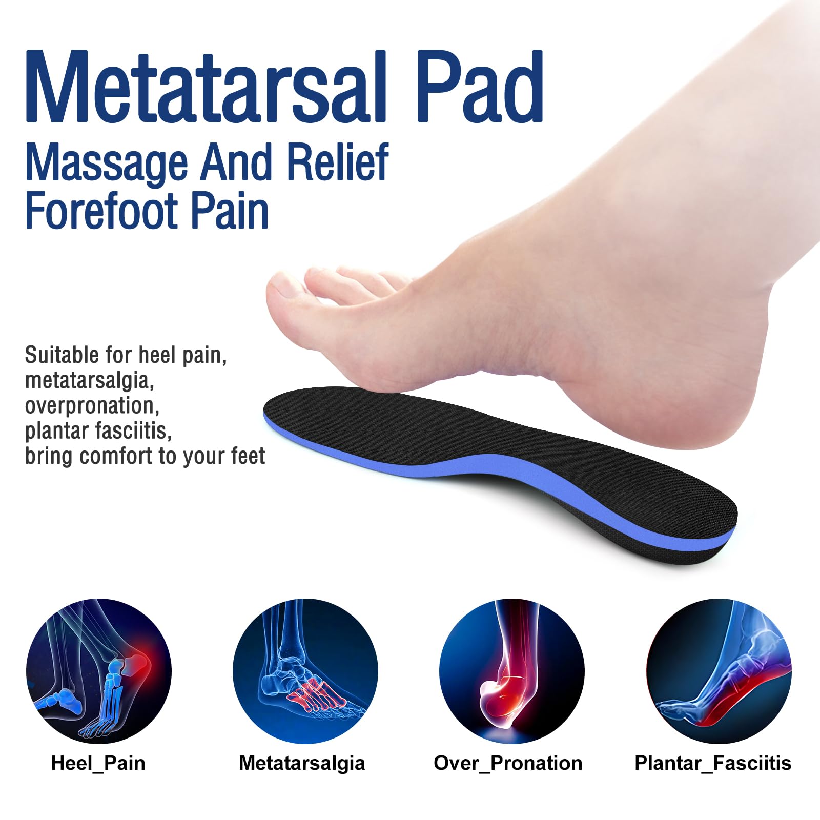 Orthotic Insole,Arch Support for Insole,Plantar Fasciitis Insole,Trimable Size,for Over Pronation,Metatarsalgia,Flat Feet,Heel Pain, Insoles for Men and Women (S (UK W'S5.5-6.5,EU W'S38-40))