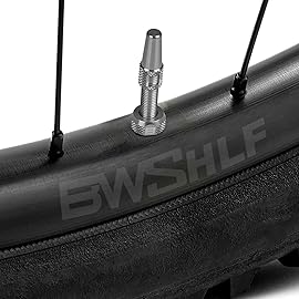BWSHLF Tubeless Presta Valve Stem 40/44/55/60/65/80/100 mm, Super Light Alloy Presta Valve Stem Kit with Valve Core Remover Tool and Valve Stem Caps - Multiple Color and Size Options(Pair)