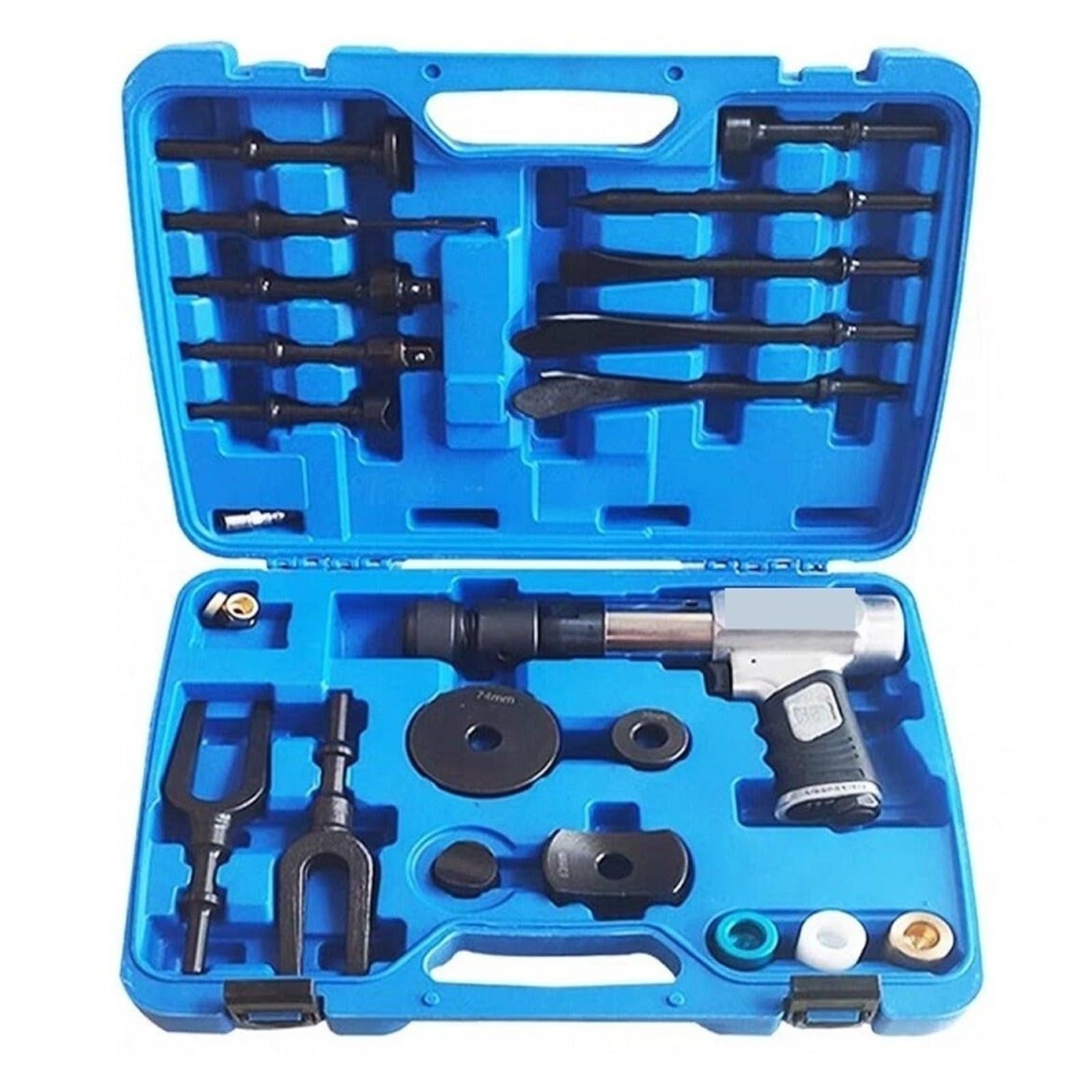 Martello Pneumatico, Dispositivo di rimozione automatico dello strumento riparazione automatica del giunto sferico demolitore pneumatico tipo 250 piatto(Silver)