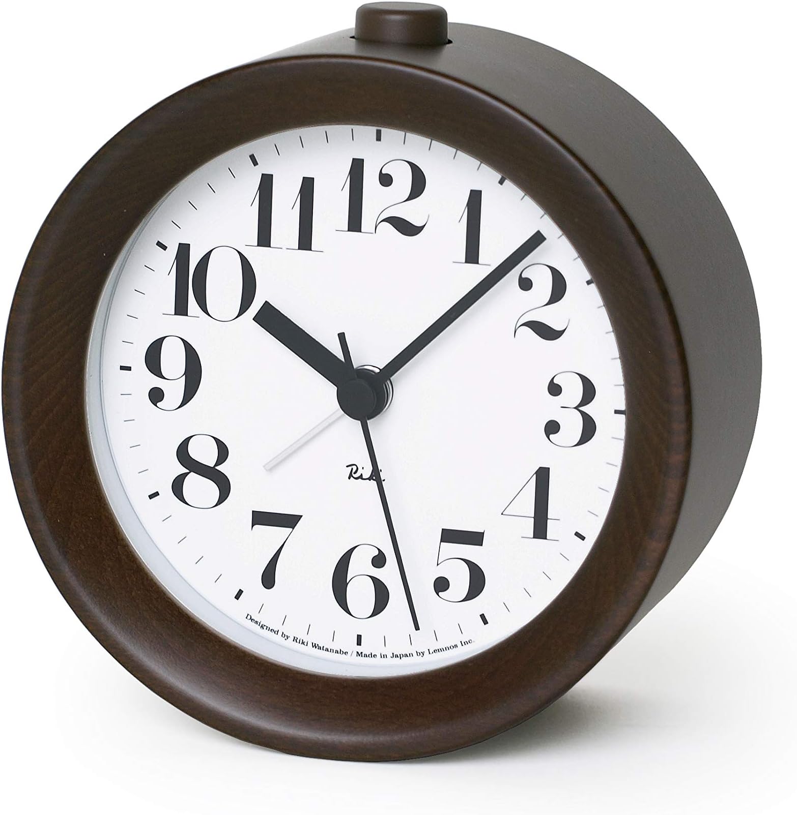 Remnos WR09-15 BW Lemnos Alarm Clock, Riki Alarm Clock Brown w110×h115×d56m