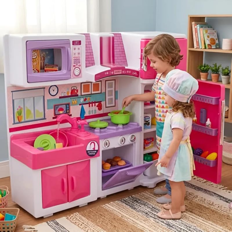 Cozinha Infantil de Chef com Água e Funções Reais, 83x64 cm