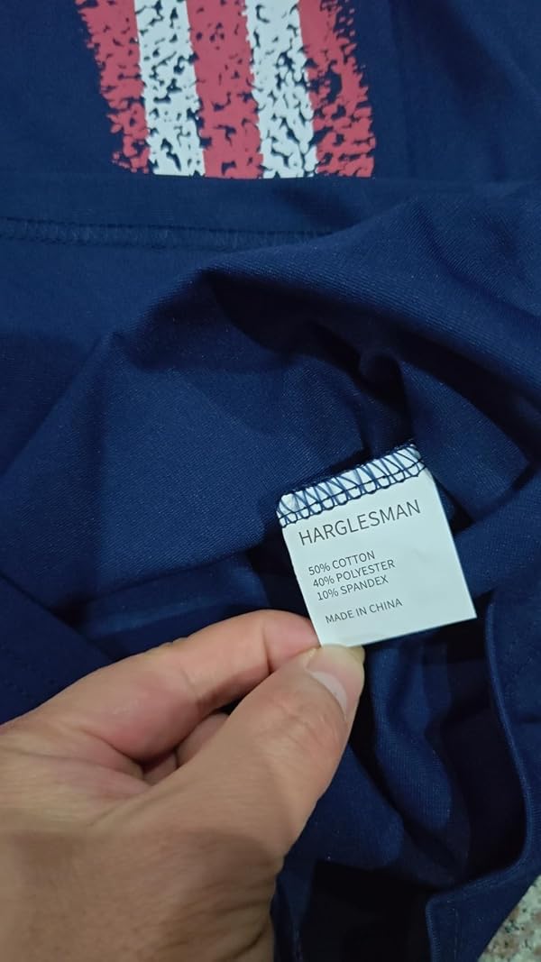 HARGLESMAN Men's Quick Dry Athletic Polo Shirt - Tactical Golf Tee, Breathable Lightweight Work Top, Navy Blue XL by HARGLESMAN - Used condition - Image 5