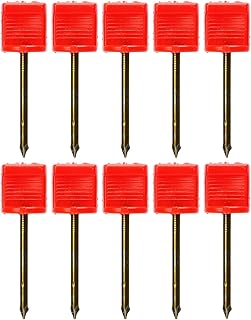 10pcs Archery Target Pins, Manganese Steel Alloy 5/16in Screw Thread Hunting Accessories for Fix Target Paper Shooting and Archery Supplies