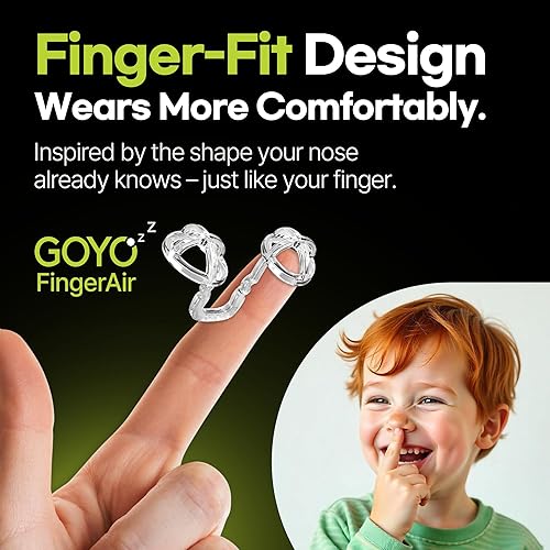 Miniatura 2 de FingerAir - Dilatador nasal para ronquidos y respiración, dispositivos antironquidos, tapón de silicona antironquidos, reutilizable, cómodo (paquete