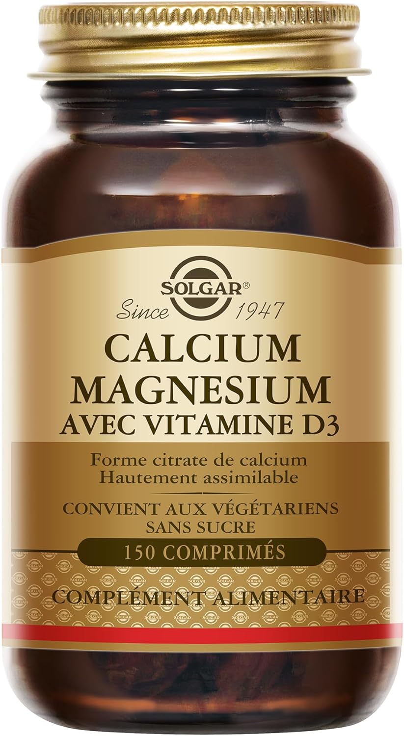 Solgar Calcium Magnesium Vitamin D3 – Bone and Muscles – Muscle Function – Essential Trio for Bones – Bone Health – Food Supplement – Bottle of 150 Tablets