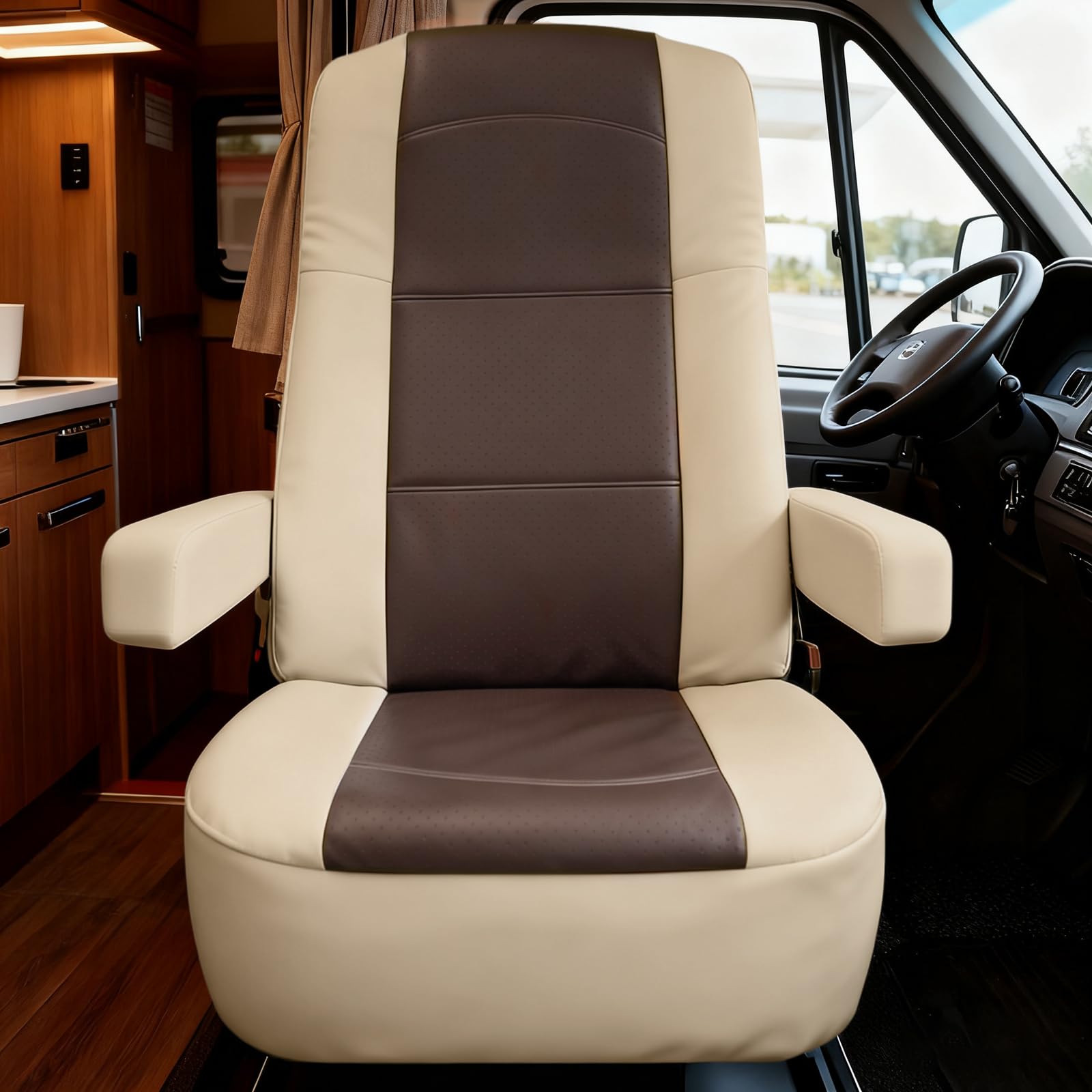 Photo 1 of FAVIRZCE RV Seat Covers for Captain Chairs