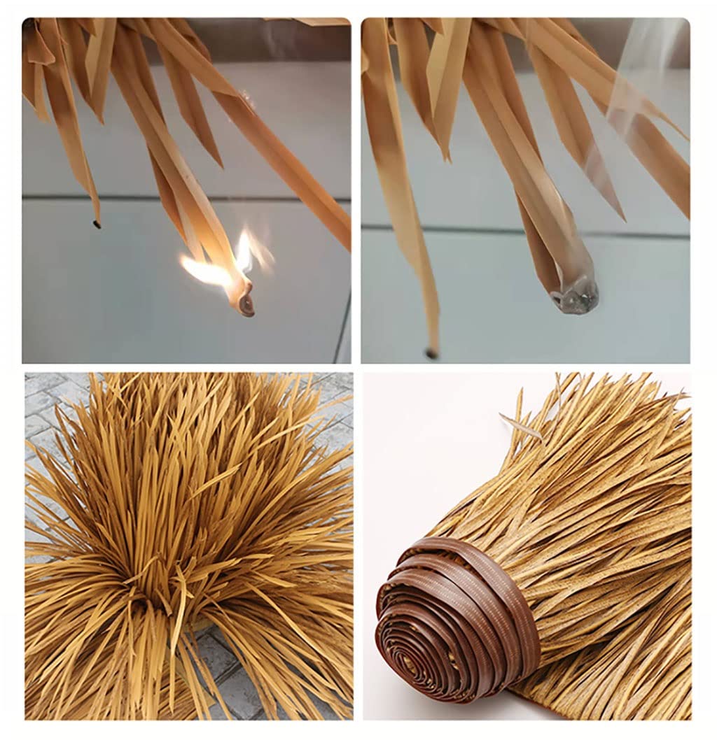 Rotoli Di Paglia Con Tetto In Paglia Sintetica – Rotoli Di Paglia Di Palma | Anatra Erba Cieca | Capanna Tiki Paglia | Palapa Tetto Di Paglia | Tetto Di Paglia Per Capanne Tiki Bar 0.5X1m- Colour: Yel