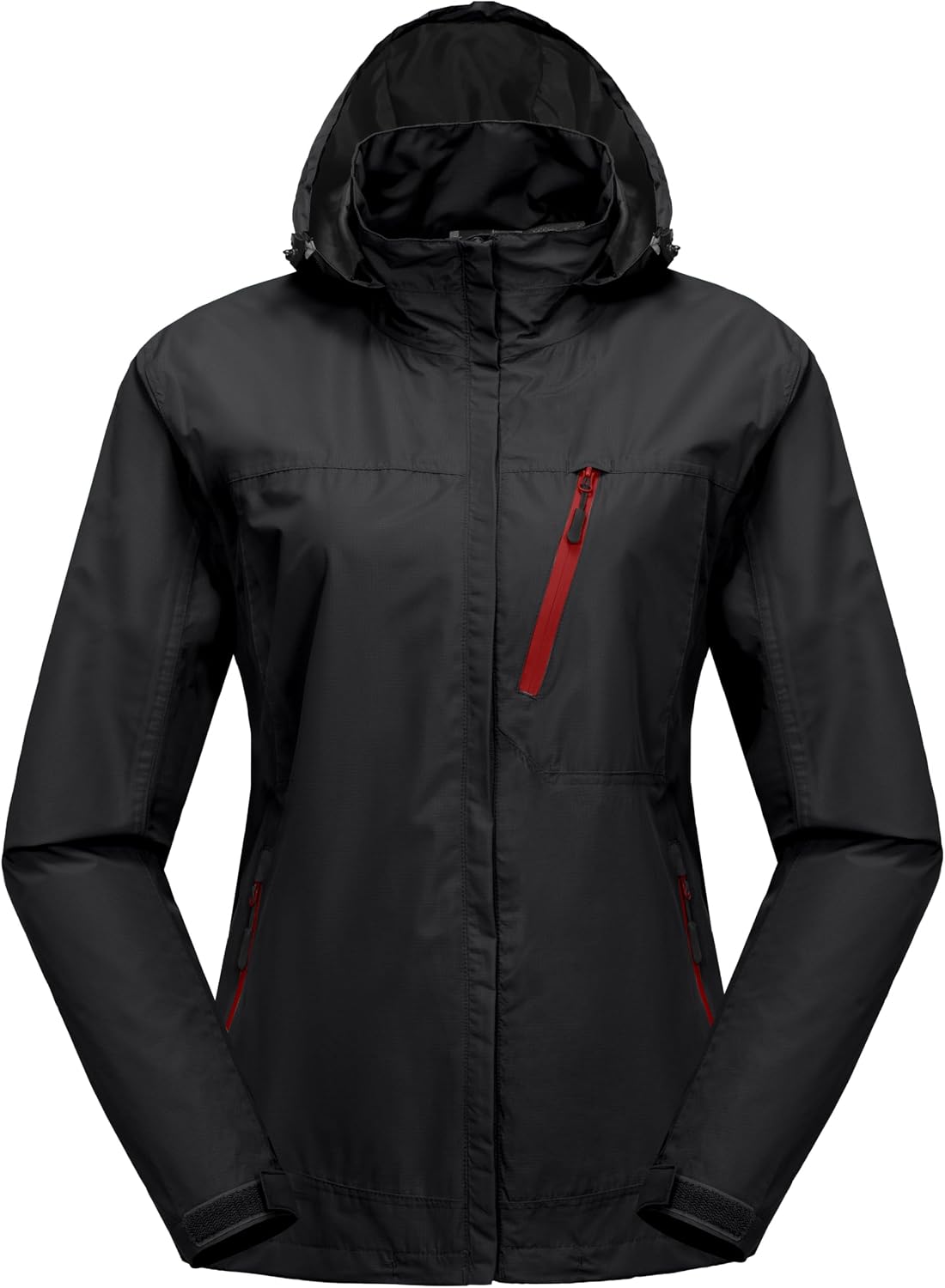 Little Donkey Andy Women's Waterproof Rain Jacket with Hood Breathable Lightweight Windbreaker Rain Shell Coat