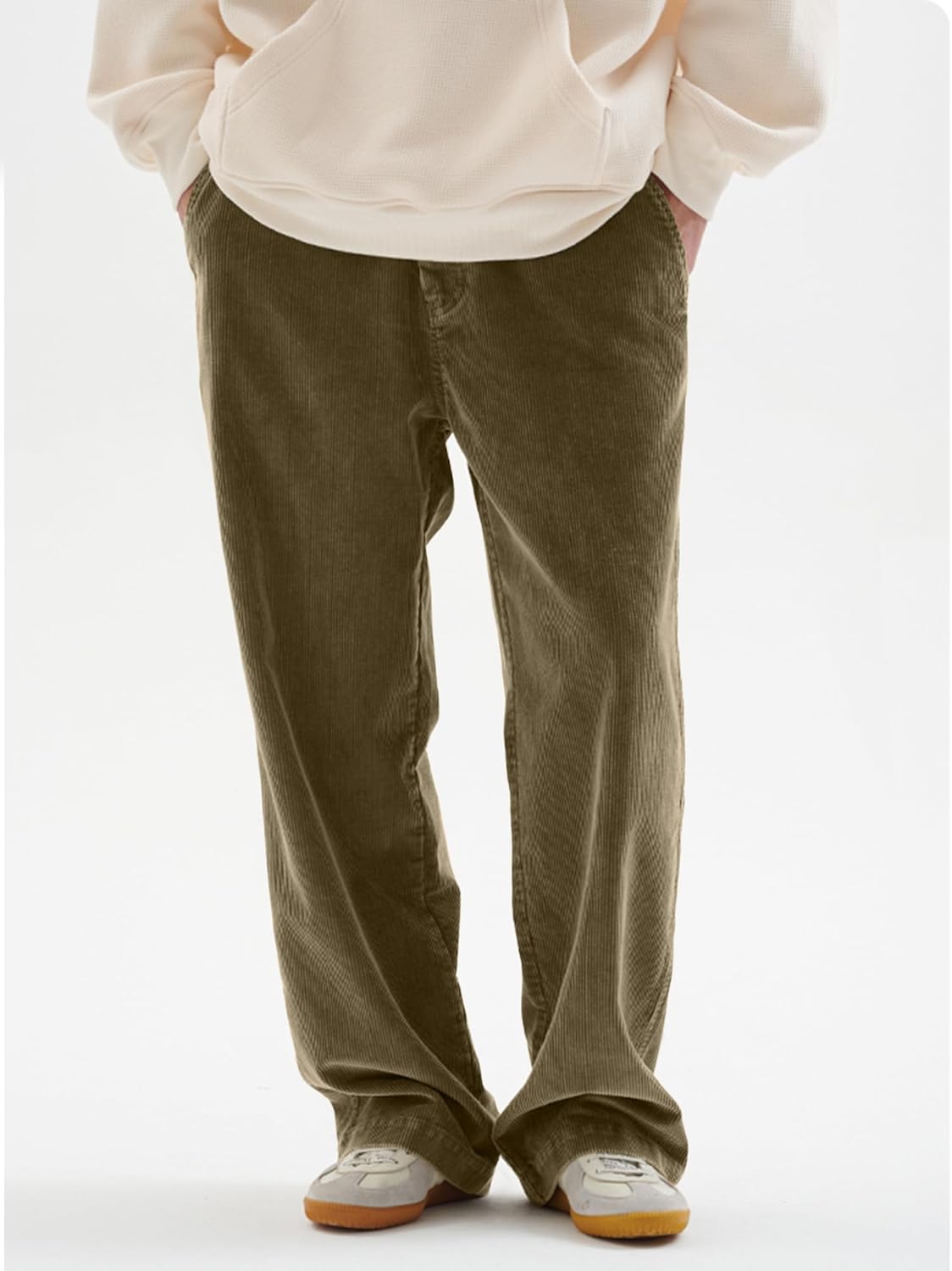 HOTake Men's Casual Loose Fit Stretch Corduroy Pants - Image 7