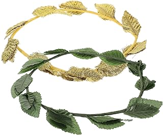 [DECHOUS] リーフカチューシャ 葉っぱのヘッドピース 王冠デザイン パーティー コスプレ用 レディース用 2個セット