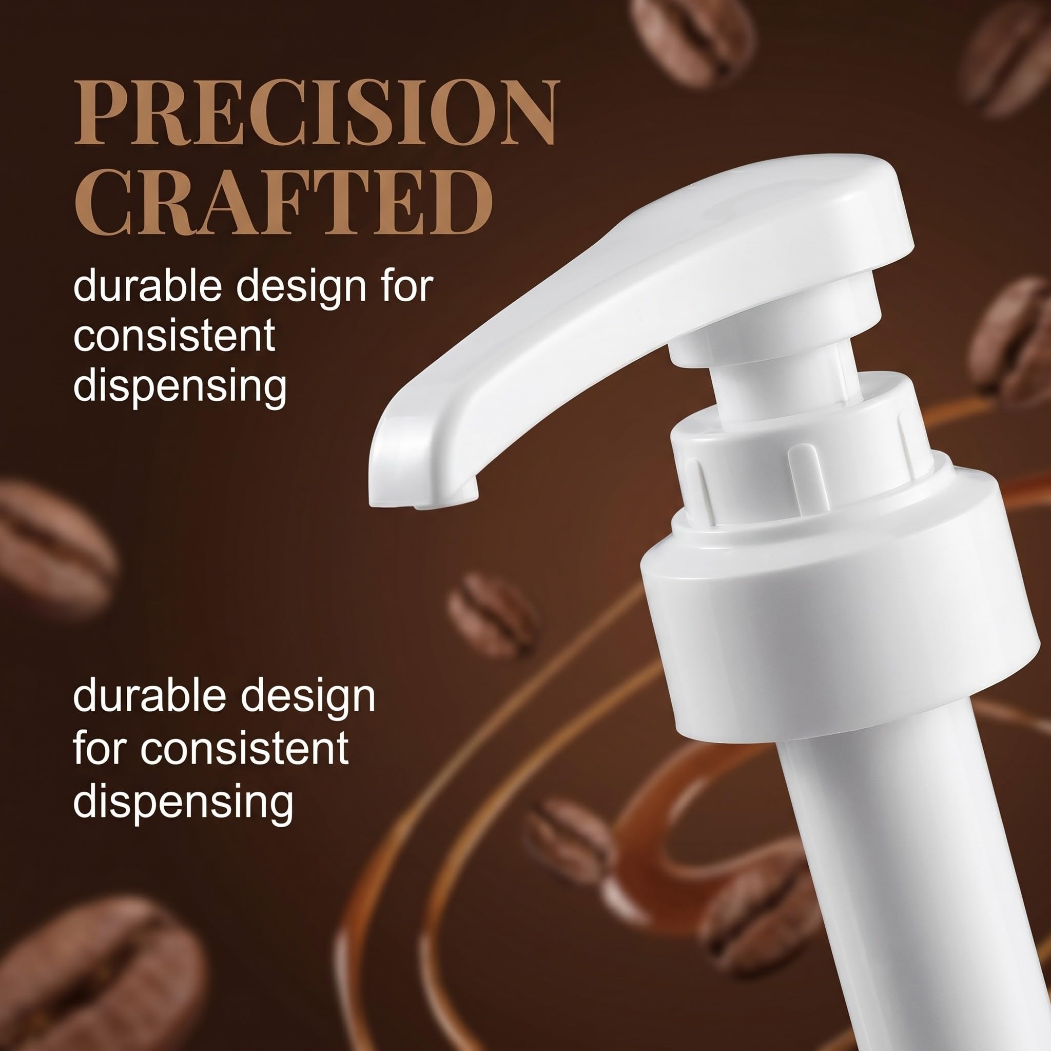 2 Pcs Erogatore Sciroppo Compatibile con Monin, Pompa Dosatrice per Bottiglie da 700ml e 1000ml, Pompa di Sciroppo di Caffè, Dispenser di Sciroppo a Scatt, Dosaggio Preciso 10ml