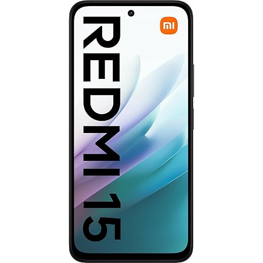 XIAOMI Redmi 15 – Smartphone 6 + 128 GB, Nero Midnight, display da 6,9" 120Hz, processore Snapdragon® 685, fotocamera da 50 MP, batteria da 7000 mAh, caricabatterie non incluso