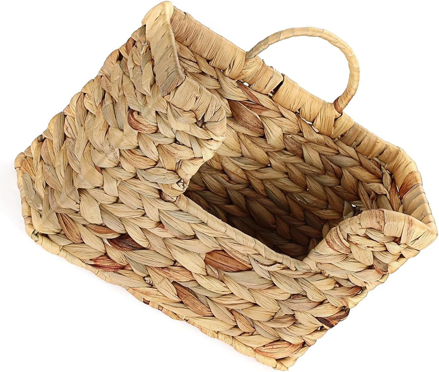 Bucolic Styles Rattan Shelf for Storing Newspapers Magazines and Files Adds Warmth to Any Space 30x20x11cm Hanging Magazine Rack