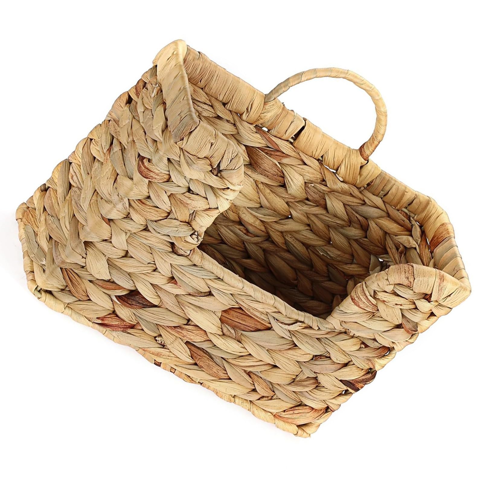 Obotsnoi Bucolic Styles Rattan Shelf for Storing Newspapers Magazines and Files Adds Warmth to Any Space 30x20x11cm Interlaced Wall Basket