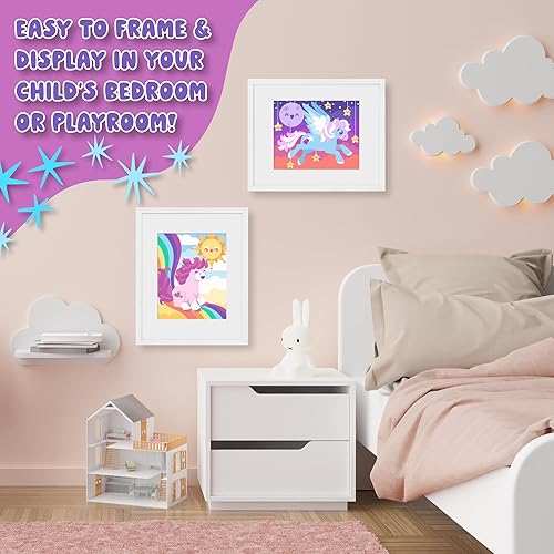 Miniatura 2 de Astrakuma Studio Kit de pintura por números para niños, kits de pintura fáciles para niños de 8 a 12 años, lienzo predibujado para principiantes,