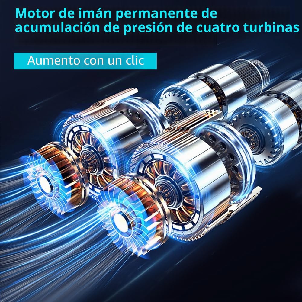 Limpiador de Alta Presión Con Batería, 21 V, 60 Bares, 300 W, Inalámbrico Portátil