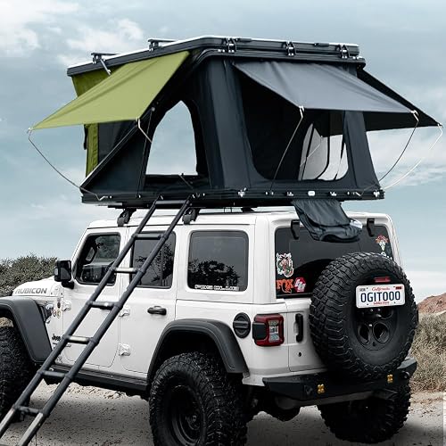 WildFinder Rooftop Tent Hard Shell Roof Top Tent Hardshell Suitable for Jeep SUV Truck Van,Camping Car Roof for 2-3 Person