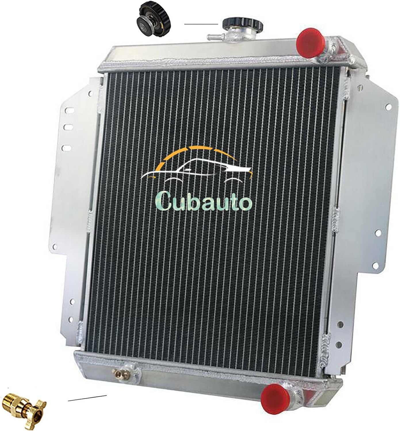 2 Row Radiator Compatible with 1985-1995 Suzuki Samurai 85 SJ413 2dr Spftop/hardtop Sj410/413 1986 1987 1988 1989 1990 1991 1992 1993 1994,Aluminum Radiators
