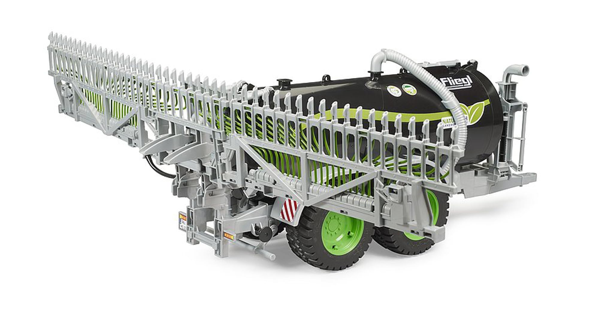 bruder - 02036 - Rimorchio a botte Fliegl con distributore di tubi di trascinamento - 1:16 cisterna per letame, botte per acqua, fattoria, veicoli agricoli, rimorchio, accessori per trattori