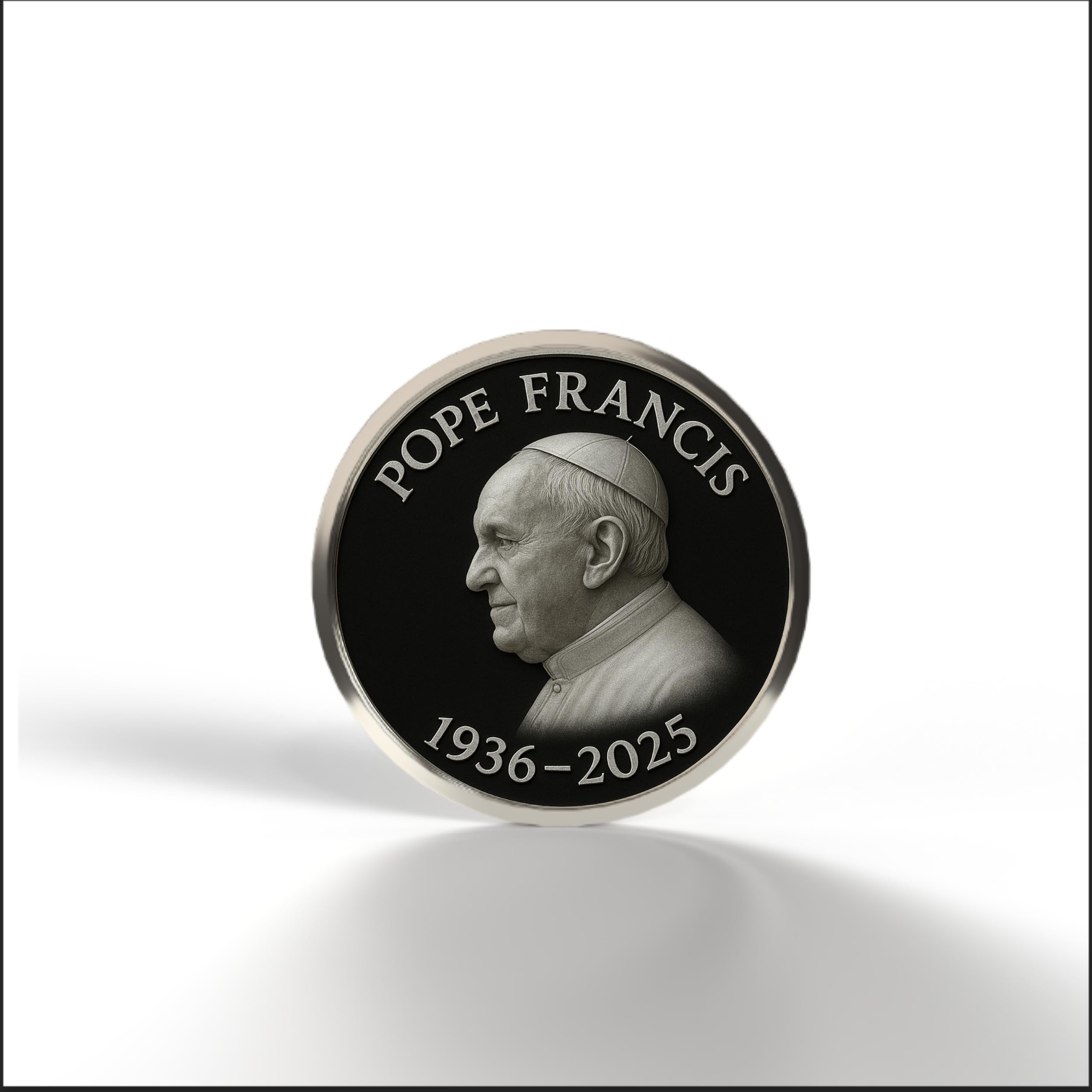 Religious Keepsake Coin Pope Francis Commemorative Coin - 266th Pope  Catholic Memorial Token With Prayer Religious Keepsake Prayer Token Gift