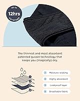 Vista 5 de saalt EveryWear Cotton Brief Period Underwear - Heavy Absorbency - Comfortable, Thin, and Keeps You Dry from All Leaks