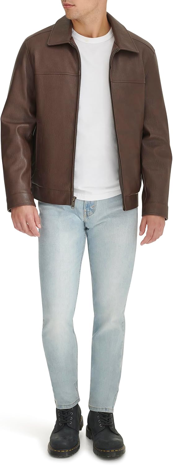 DOCKERS Men's James Faux Leather Jacket (Regular, Big & Tall Sizes) - Image 2