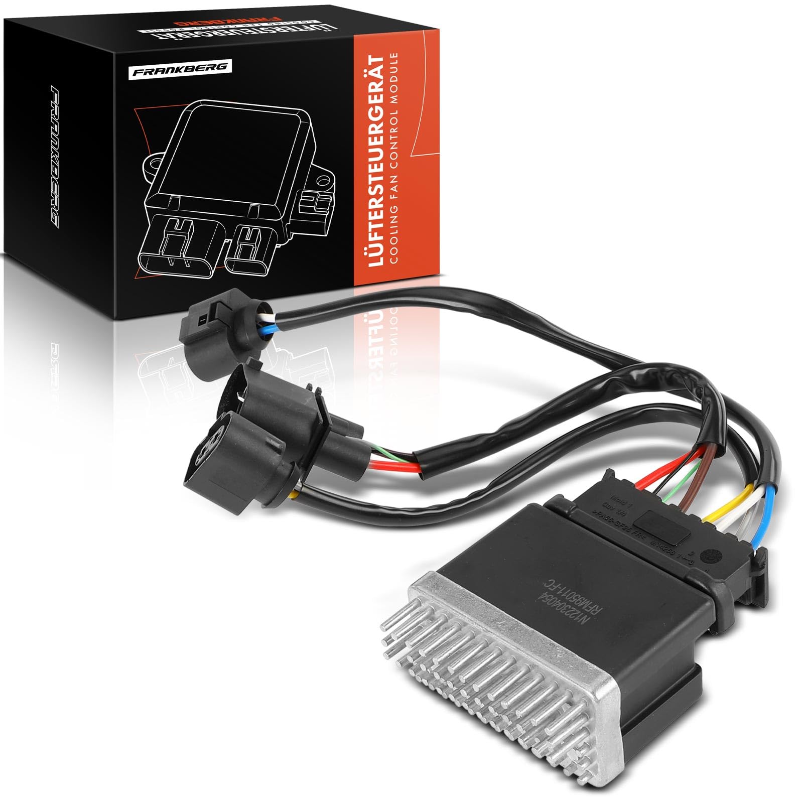 Frankberg Unité de commande de ventilateur, 8 broches 8K0959501G | Compatible avec: A4 Allroad 8KH, A6 4G2 4GC, A5 Sportback 8TA, Q3 8UB 8UG, A6 Allroad 4GH 4GJ, A5 Cabriolet 8F7