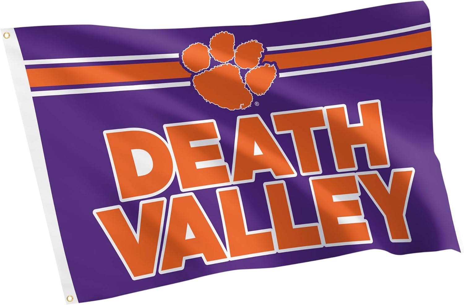 Desert Cactus Clemson University CU Flag - 3 x 5 Feet Tigers Banner, Indoor/Outdoor Durable Fabric, 100% Polyester Design (Style E)